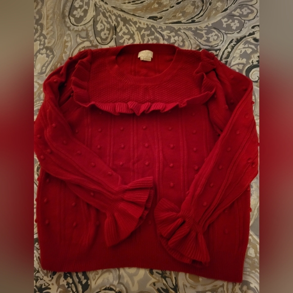 Kate spade ruffle dot sweater - Picture 2 of 4